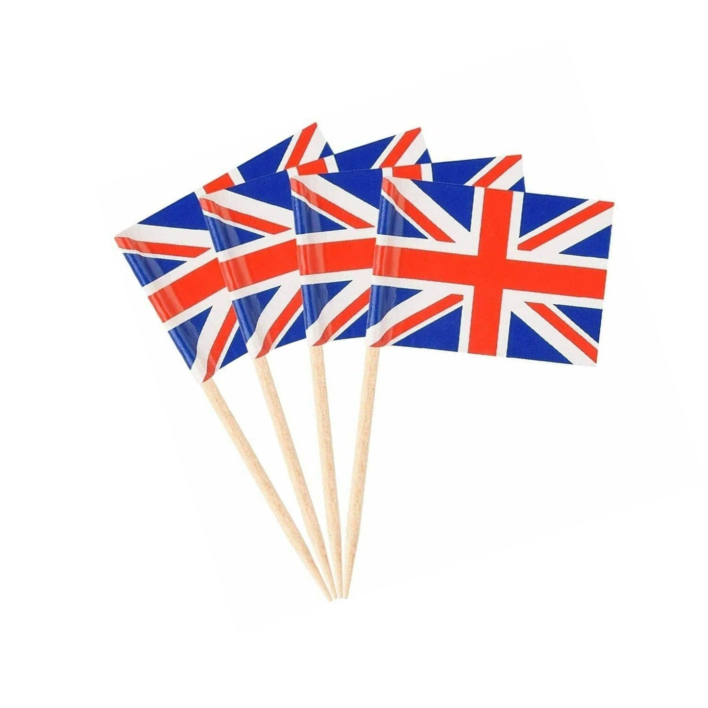 Union Jack Cocktail Sticks Flags Cake Topper Pick