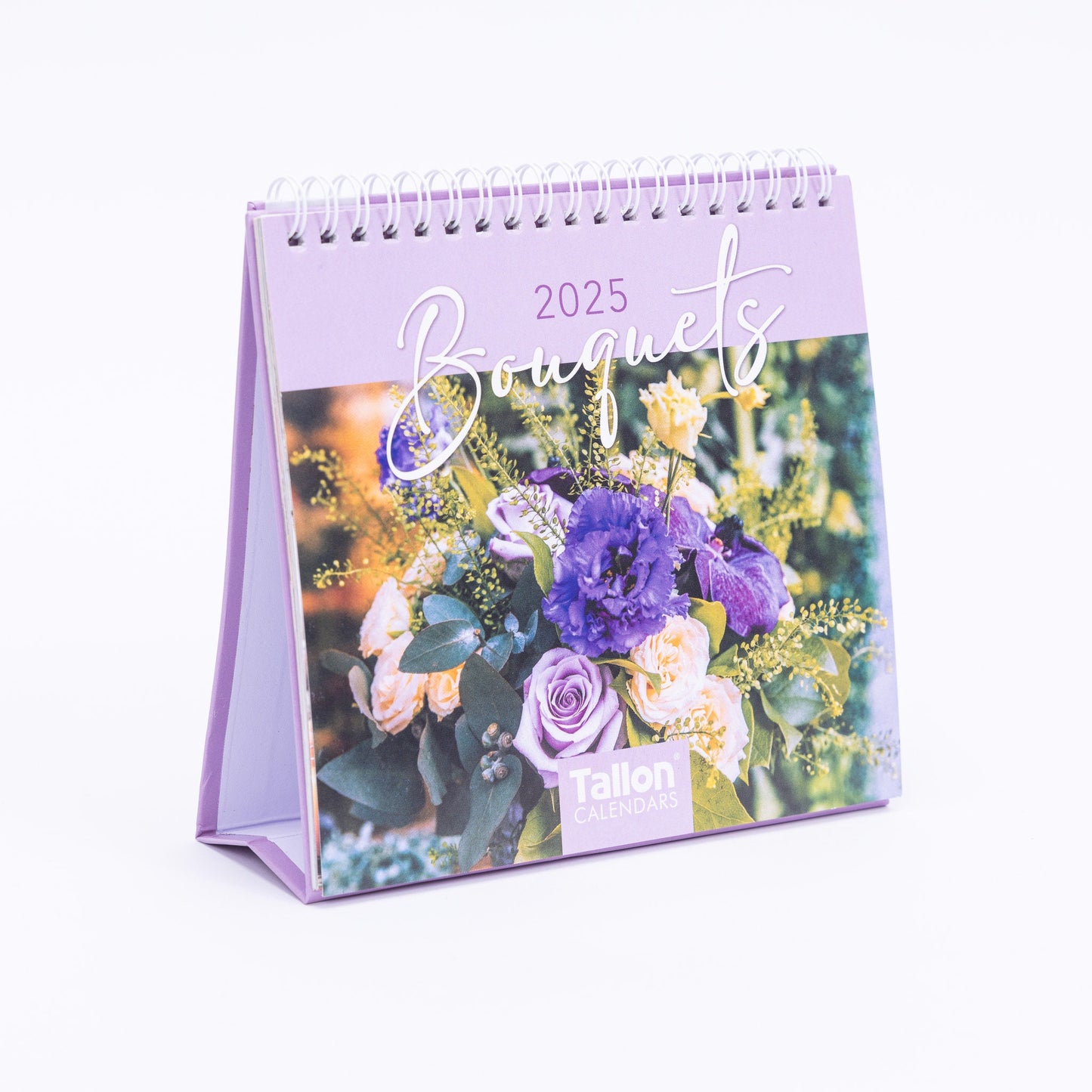 2025 Month to View Desk Calendar Home Office Table Work Top Planner FLOWERS