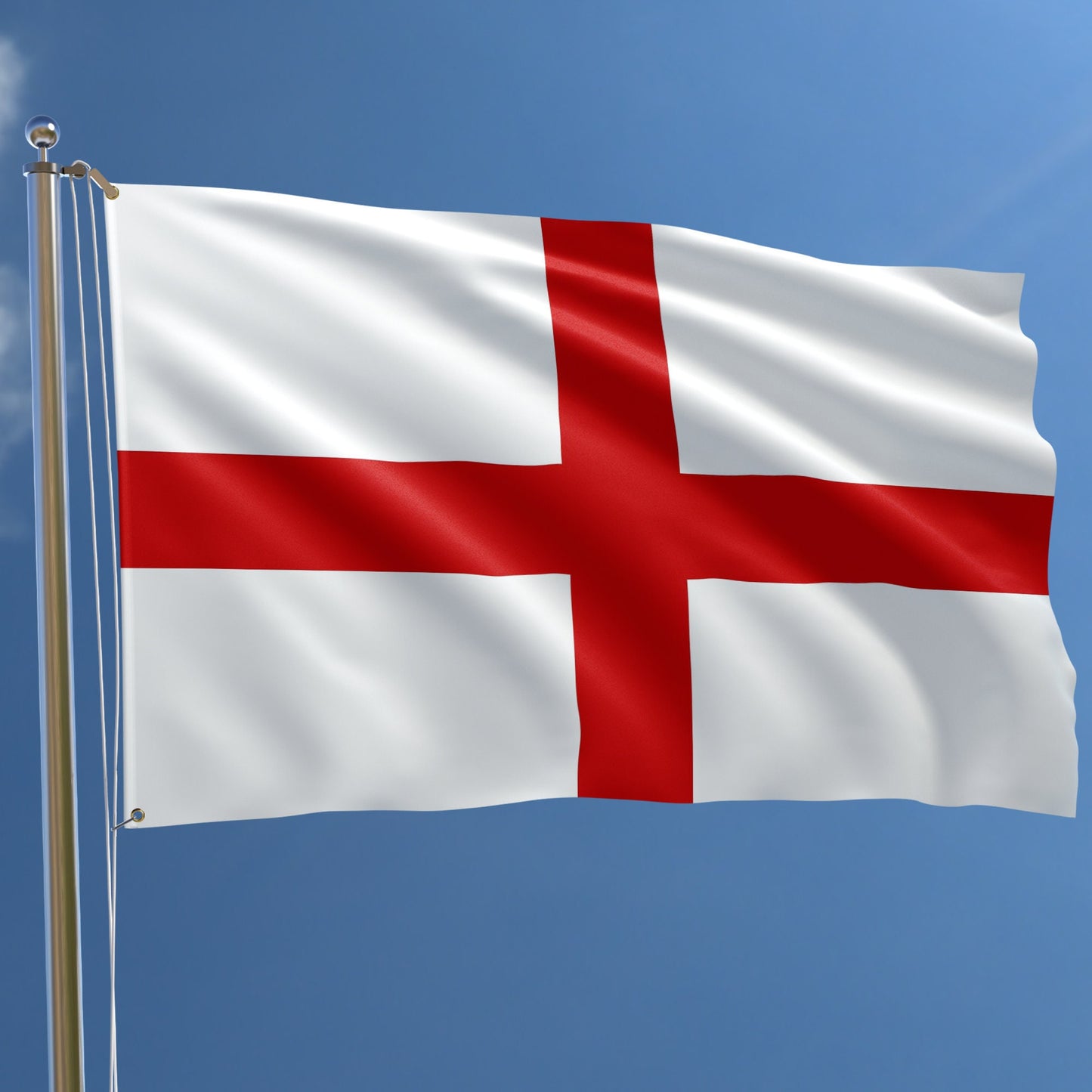 England Flag: St George Cross, 5ft x 3ft Polyester with Eyelets