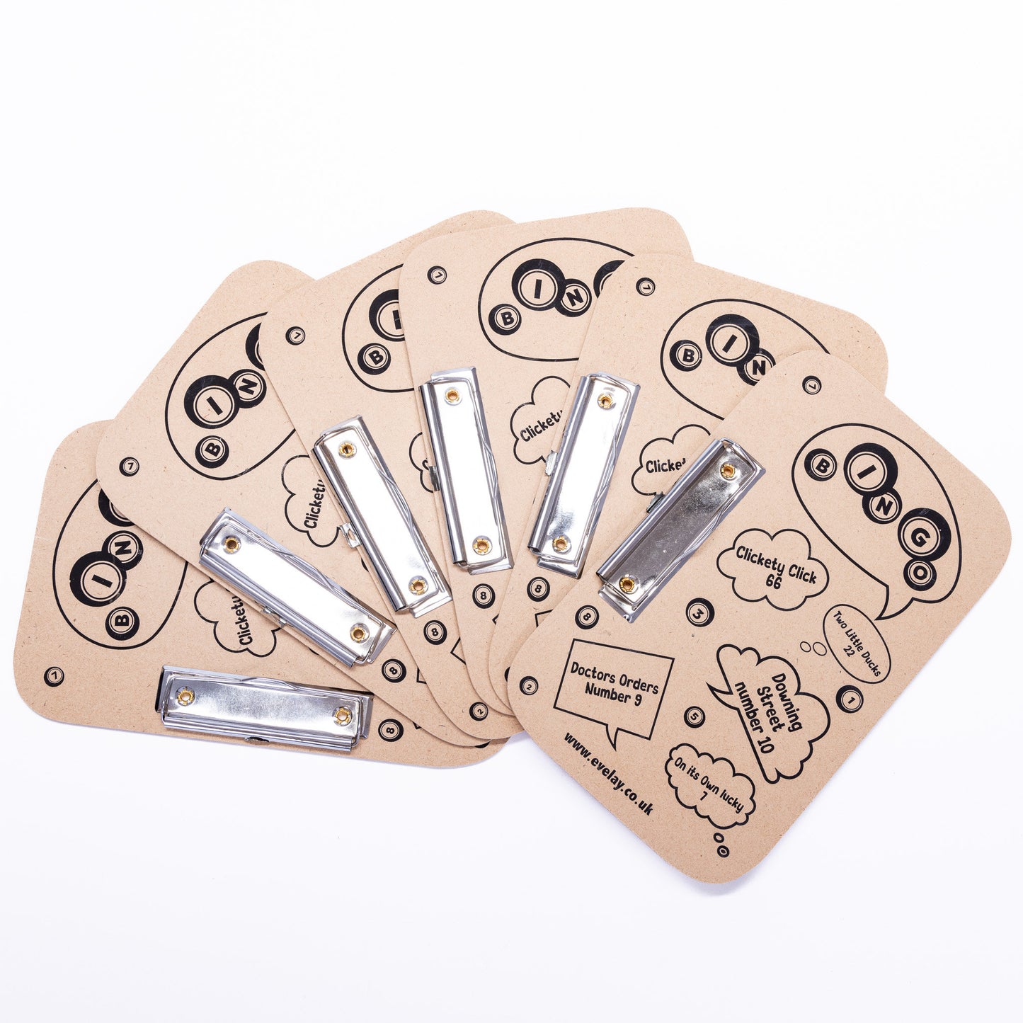 Bingo Board with Clip: Family Game Night (24cm x 15cm)
