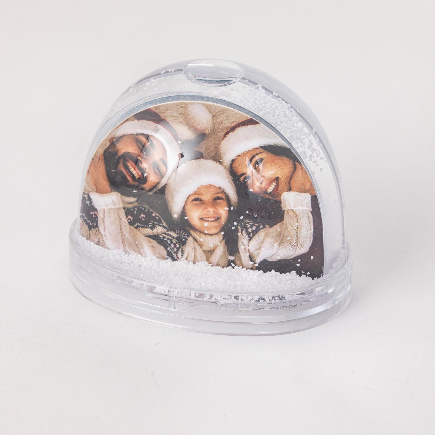 6 x Christmas Snow Globe Insert Add Your On Photo Double Sided Plastic 93x 75mm