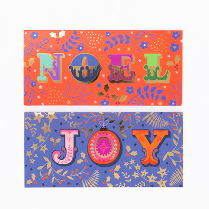 Slim Photo Christmas Cards – Noel & Joy – Box of 16 – image 2