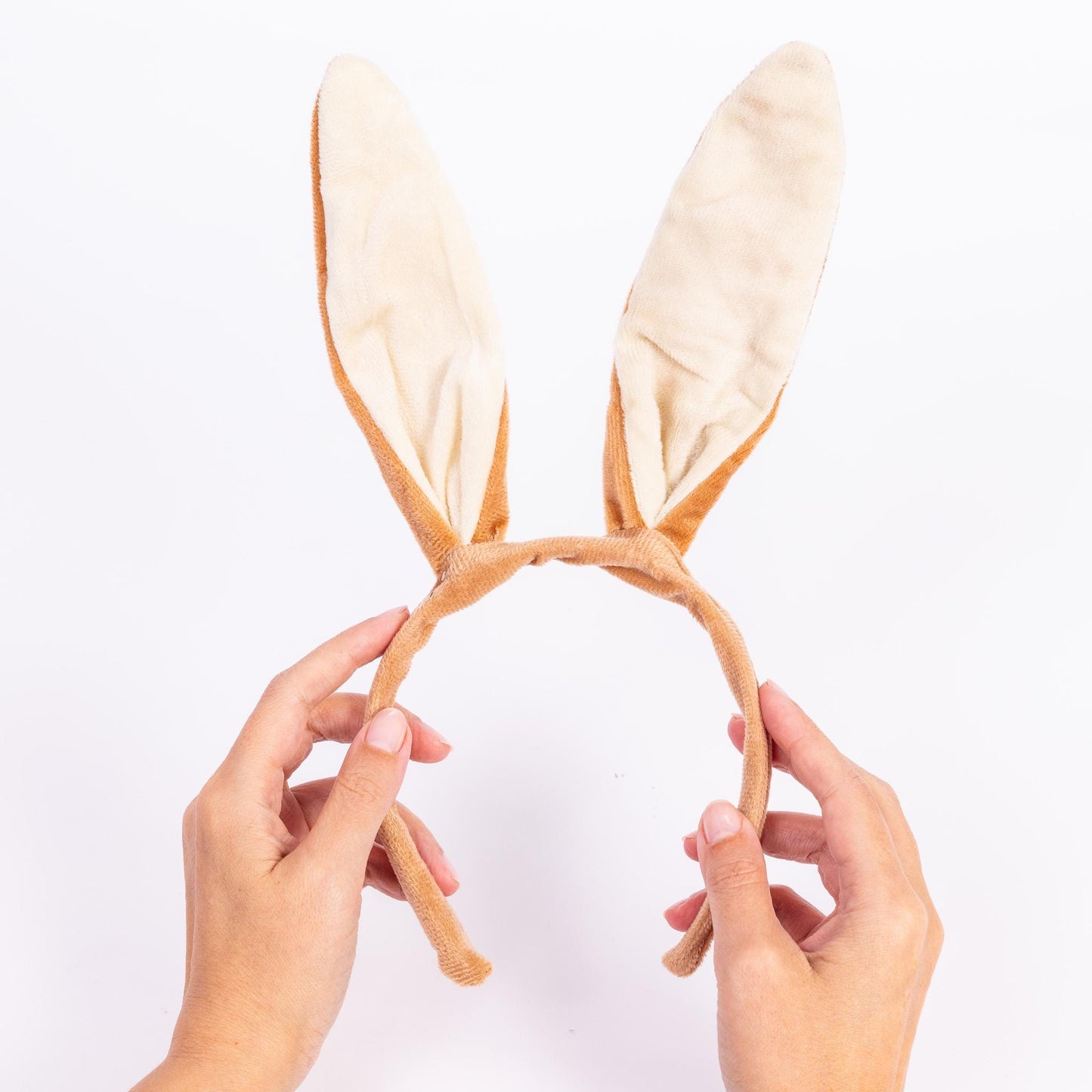 Brown Rabbit Ears Hare Headband Fancy Dress Costume Accessory Easter Bunny