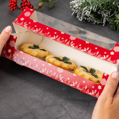 Christmas Mince Pie Boxes – Double Stack, Holds 3 or 6 – Pack of 24 – image 2