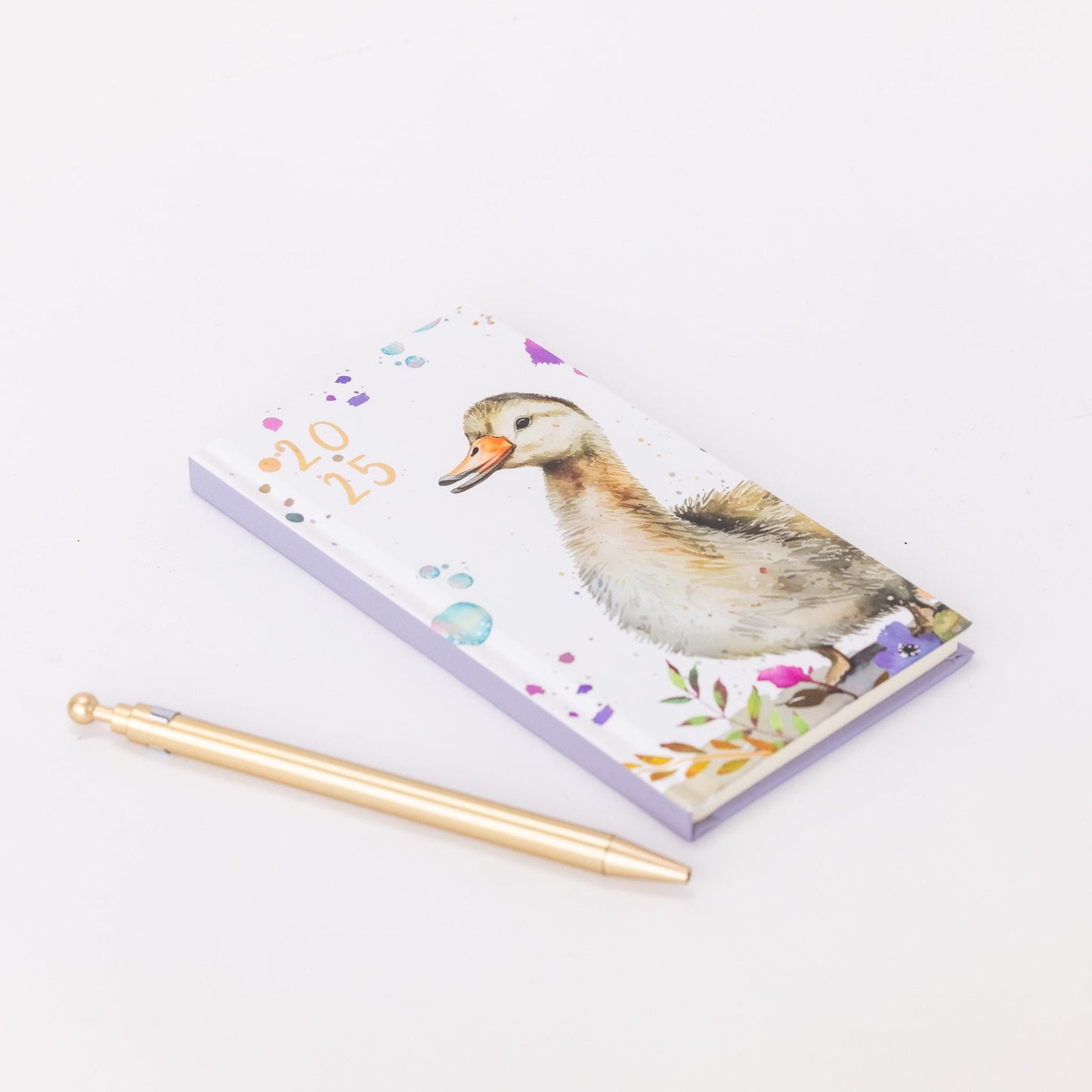 2025 Diary & Pen Slim Size Week to View Diaries Full Year Planner Gift Set Boxed goose