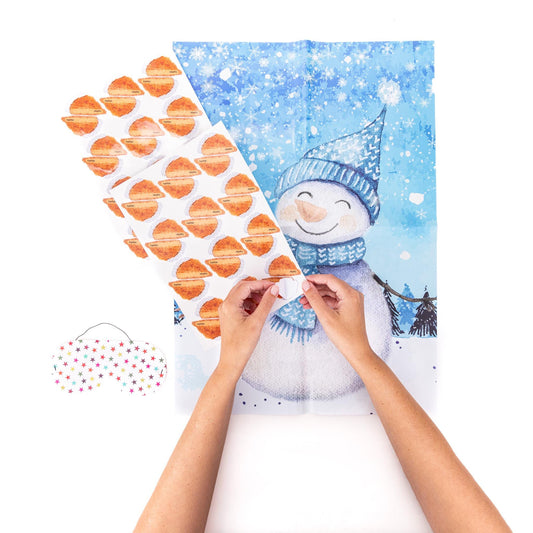 Pin The Carrot Nose On The Snowman Christmas  Festive Party Game 42 Stickers