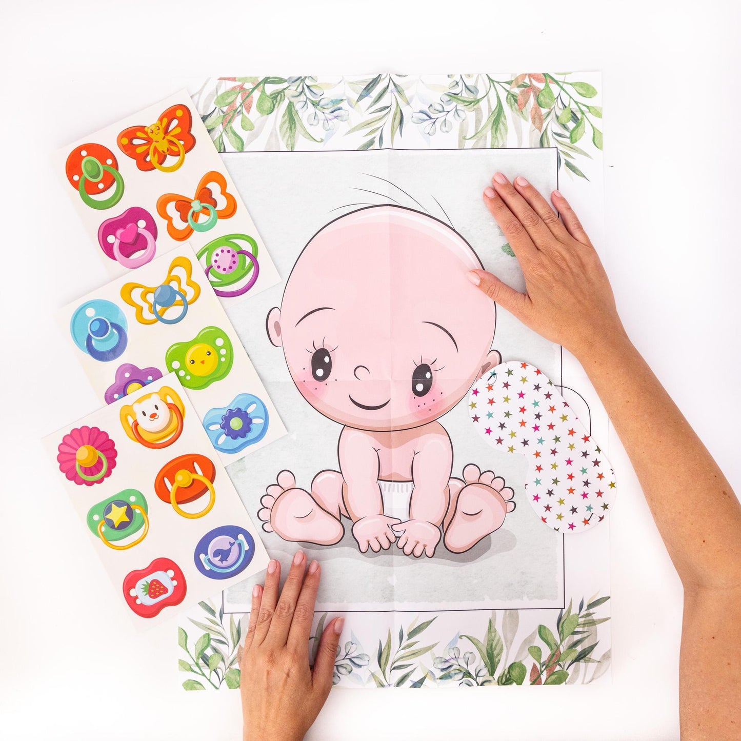 Pin the dummy on the baby shower party game Baby Girl Boy unisex MULTIPLAYER 20 player