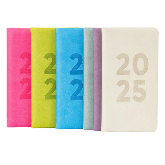 2025 Diary Slim Padded Week to View Diaries Full Year Journal Calendar Planner