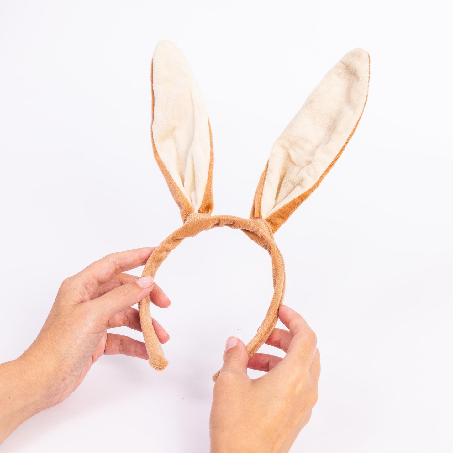 Brown Rabbit Ears Hare Headband Fancy Dress Costume Accessory Easter Bunny