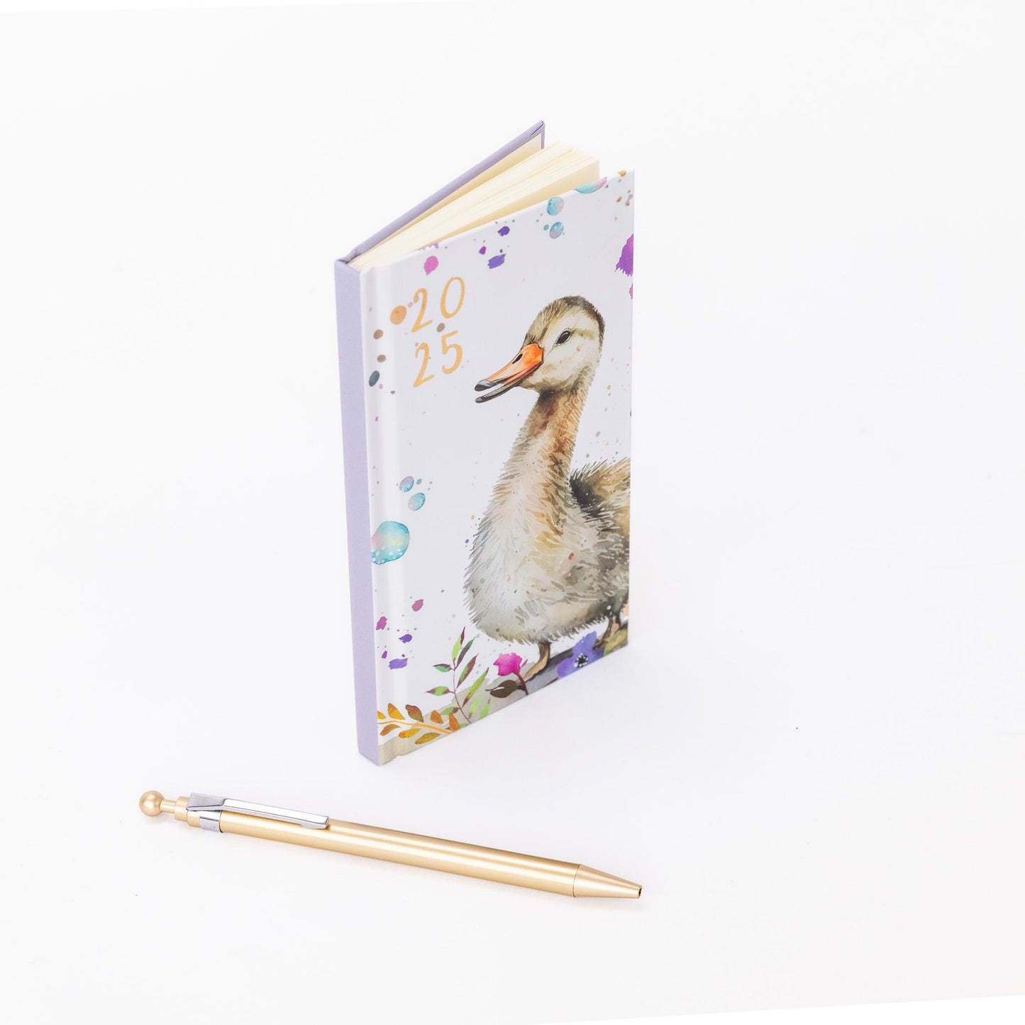 2025 Diary & Pen Slim Size Week to View Diaries Full Year Planner Gift Set Boxed goose