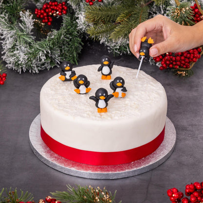3D Penguin Christmas Cake Toppers – Set of 6 – image 5