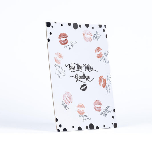 Hen Party Game Accessories Kiss The Miss Goodbye Silver Foil Do Gift With Pen