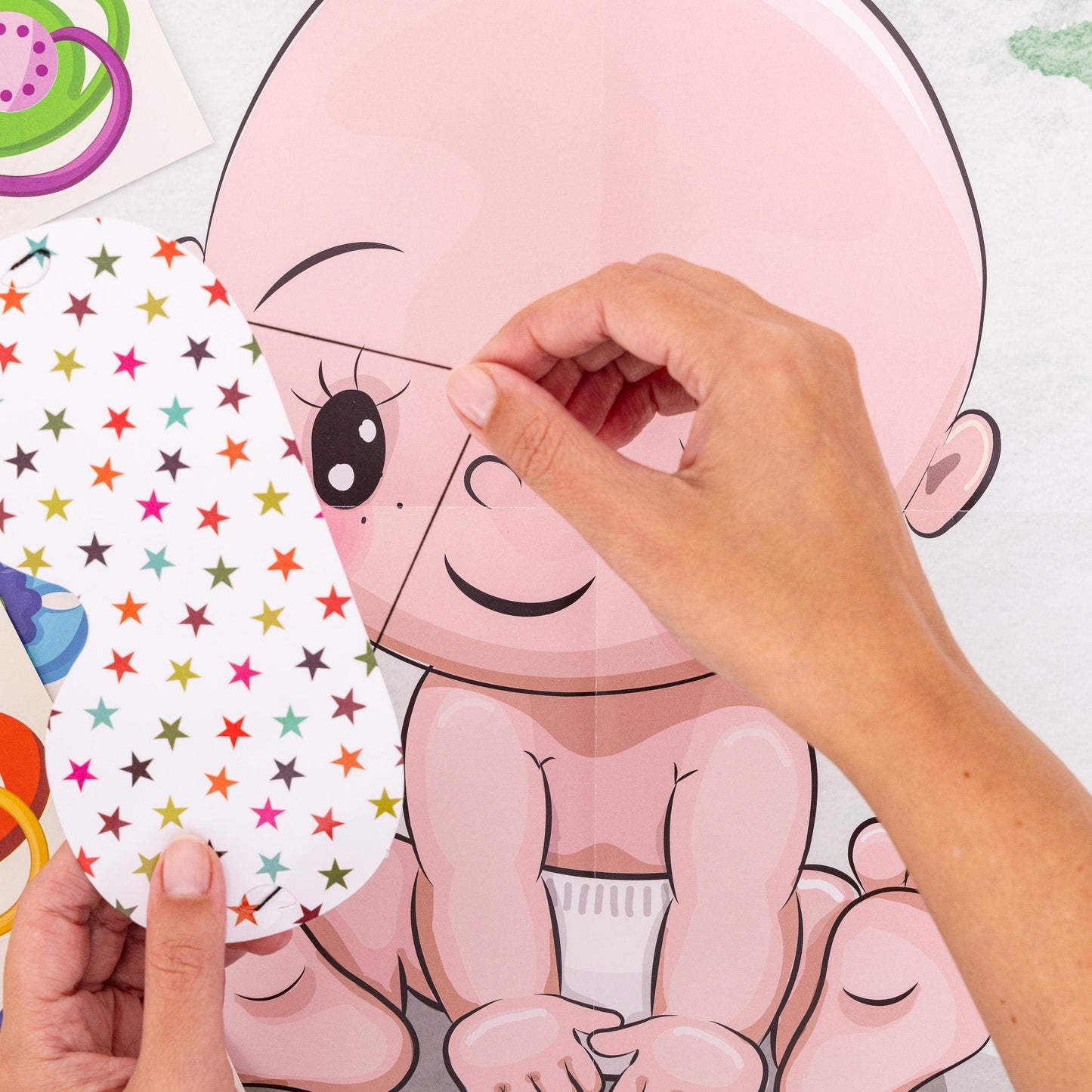 Pin The Dummy OnThe Baby Girl Boy baby shower Party  Game Select Number of Players