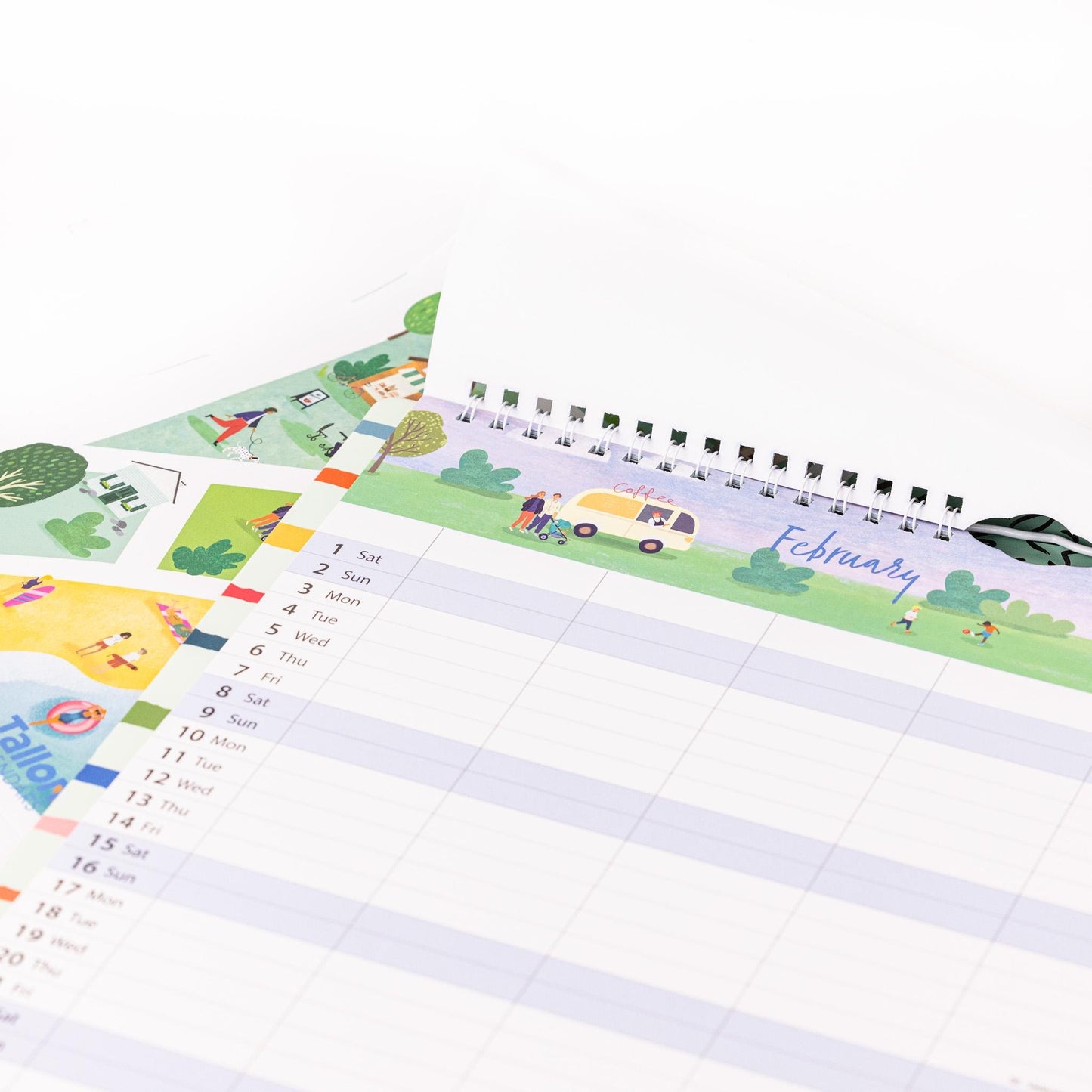 2025 Family Planner 5 Column Calendar Wall Organiser Shopping List & Notepad