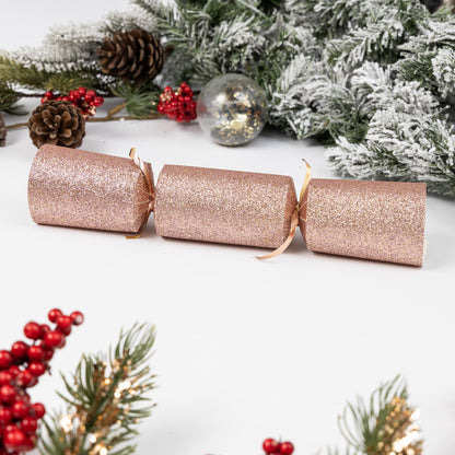 Make Your Own Christmas Cracker Kit – Rose Gold Glitter – image 3