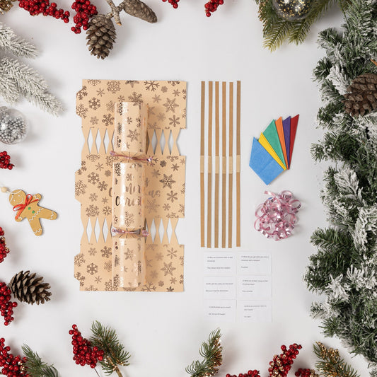 Make Your Own Christmas Cracker kit Crackers Hats Snaps Rose gold