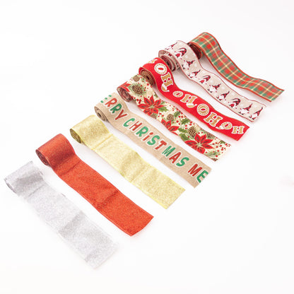 Christmas Cake Frill Ribbon – Traditional Wired Band – 1 Yard