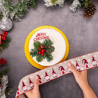 Christmas Cake Frill Ribbon – Traditional Wired Band – 1 Yard – image 8