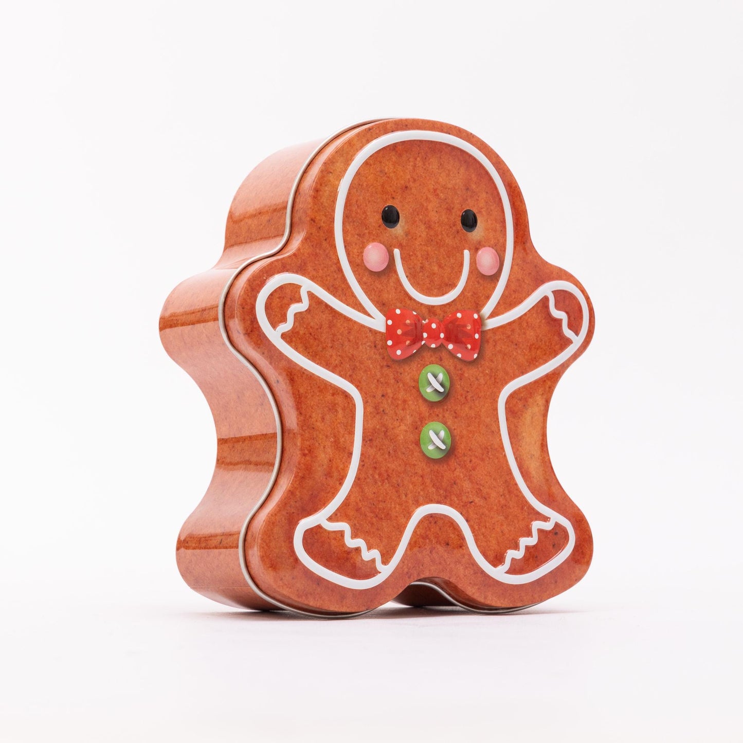 Santa Shaped Christmas Tin Set: Festive Holiday Storage Tins