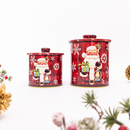 Santa Christmas Biscuit Tins – Set of 2 – image 10