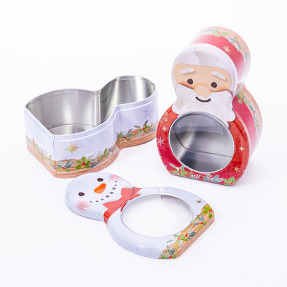 Shaped Christmas Biscuit Tins – Set of 2