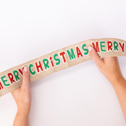 Christmas Cake Frill Ribbon – Merry Christmas – 1 Yard – image 3
