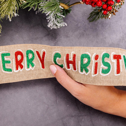 Christmas Cake Frill Ribbon – Merry Christmas – 1 Yard – image 5