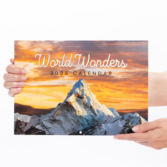 2025 Calendar World Wonders Wall Monthly Planner Family Home Organiser Funny