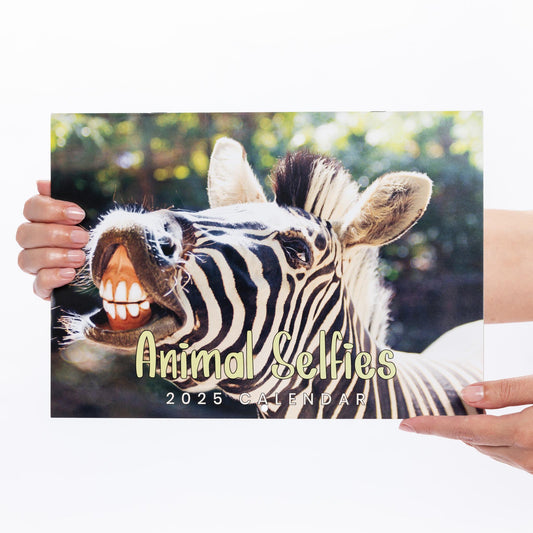 2025 Calendar Animal Selfies Wall Monthly Planner Family Home Organiser Animal Selfies