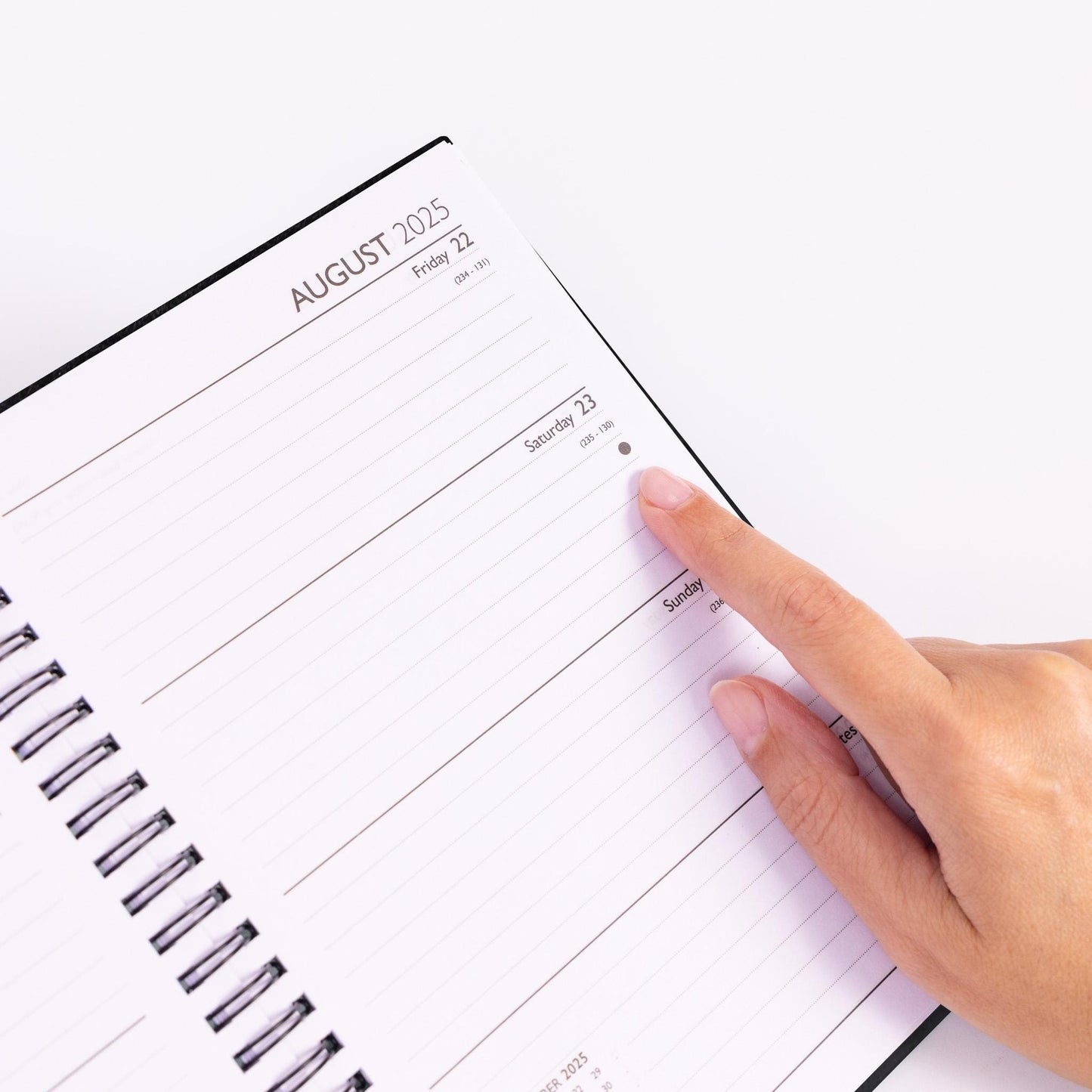 2025 A5 Week To View Diary: Hardback Spiral Planner