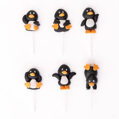 Mini Penguin Christmas Cake Toppers – Set of 6 – image 3