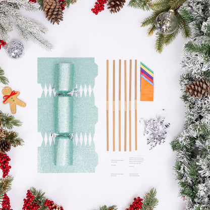 Make Your Own Christmas Crackers – Mint Glitter – Pack of 6 – image 7
