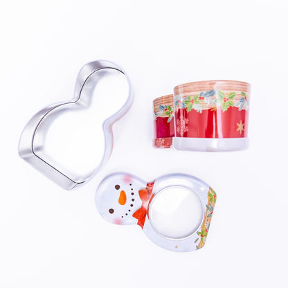 Shaped Christmas Biscuit Tins – Set of 2 – image 3