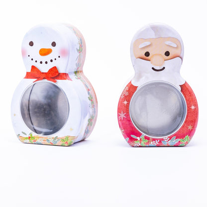 Shaped Christmas Biscuit Tins – Set of 2 – image 2