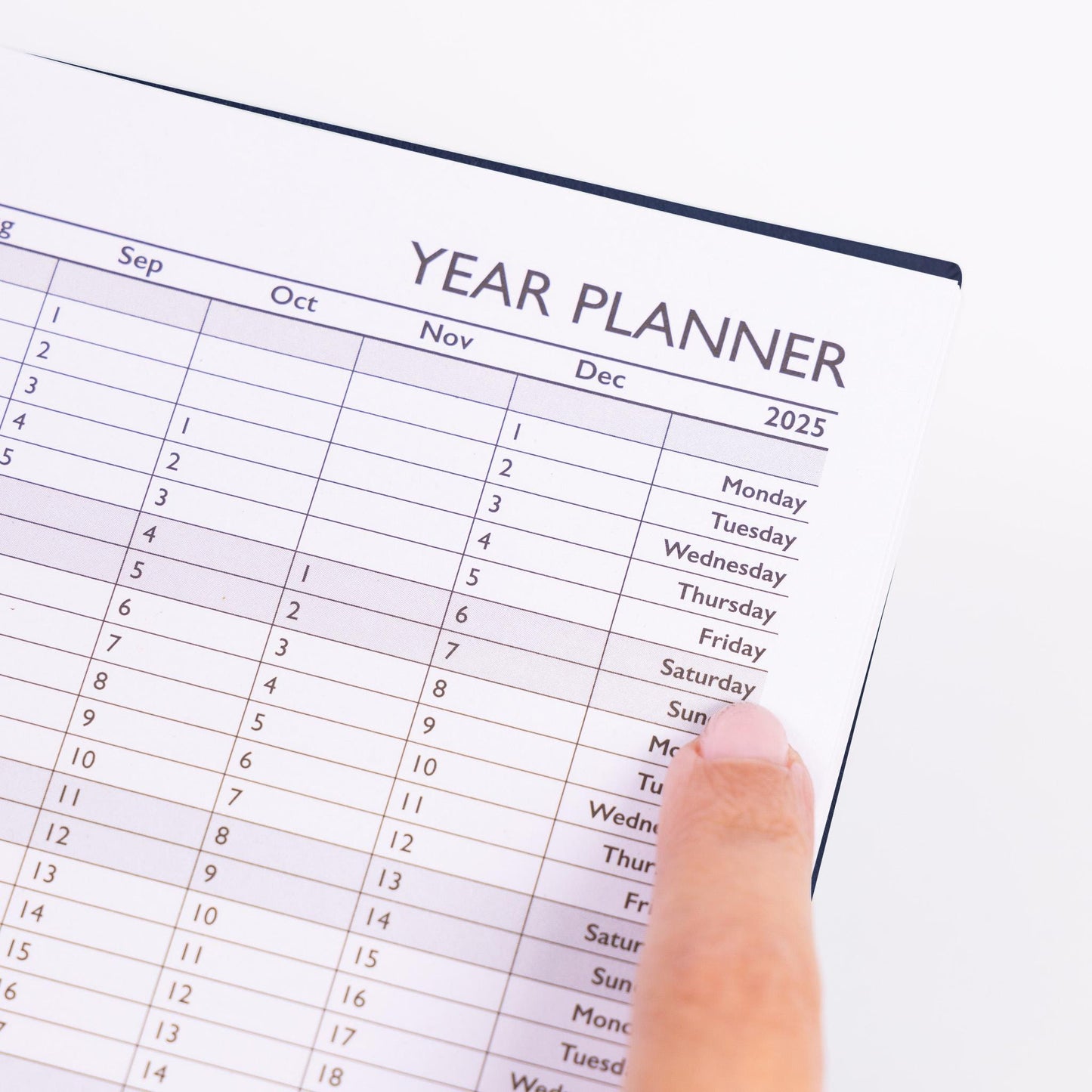 2025 A5 Navy Hardback Diary: Week To View Planner