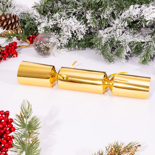 12 Make Your Own Christmas Cracker kit Crackers Hats Snaps gold foil