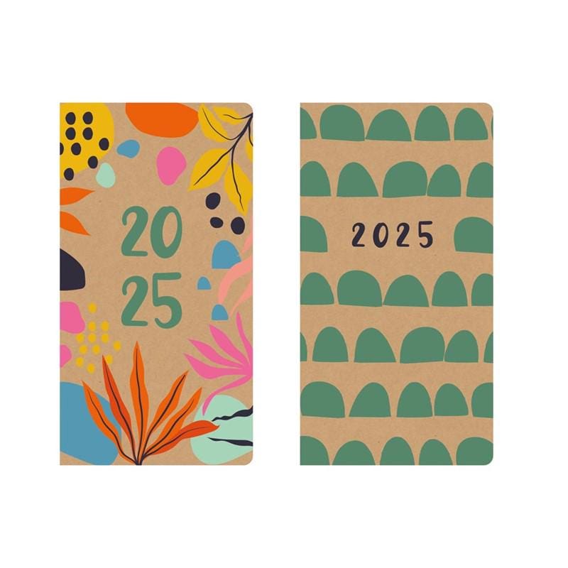 2025 A5 or Slim Eco 100% Fully Recyclable Diary Planner Week To View Full Year