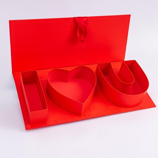Valentines Day Gift Set Box idea to fill with Luxury Hamper Present