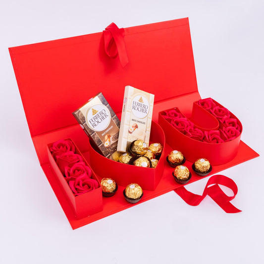 Ferrero Rocher Chocolate Gift Box: Milk & White Chocolate Hamper