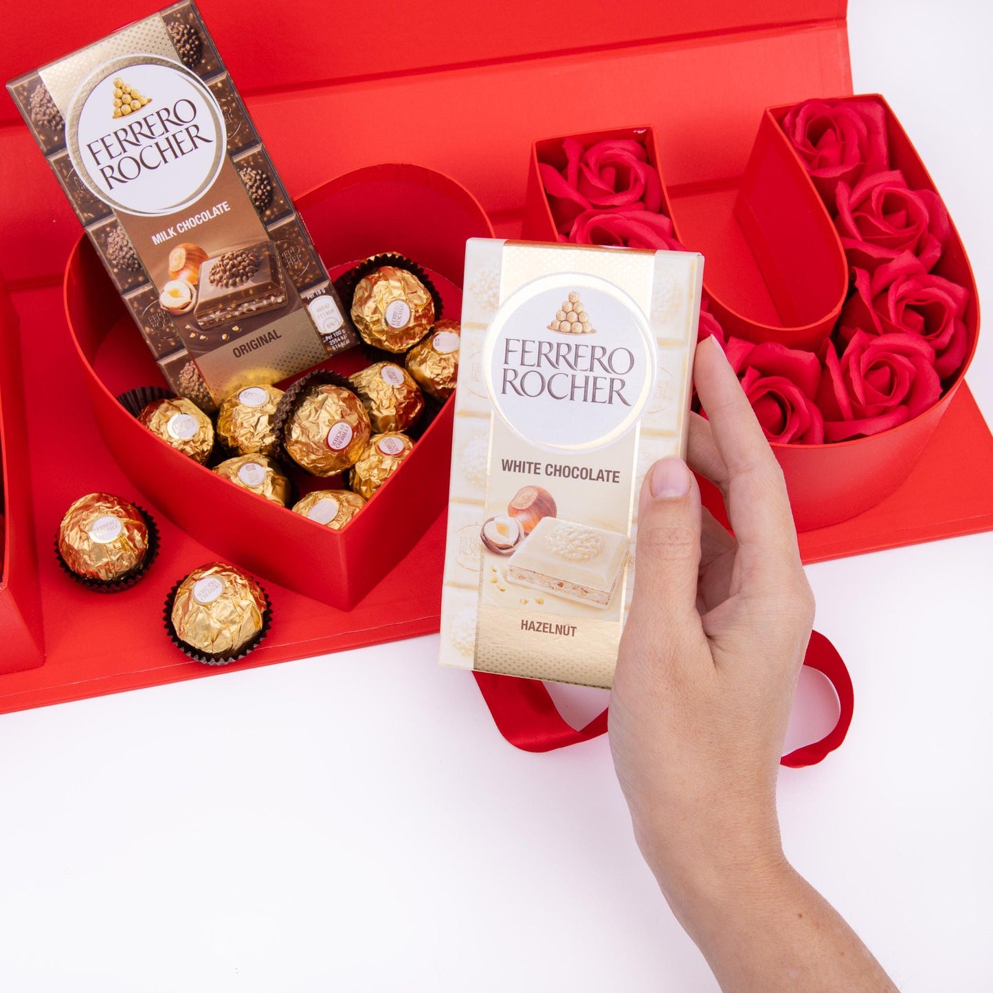 Ferrero Rocher Chocolate Gift Box: Milk & White Chocolate Hamper
