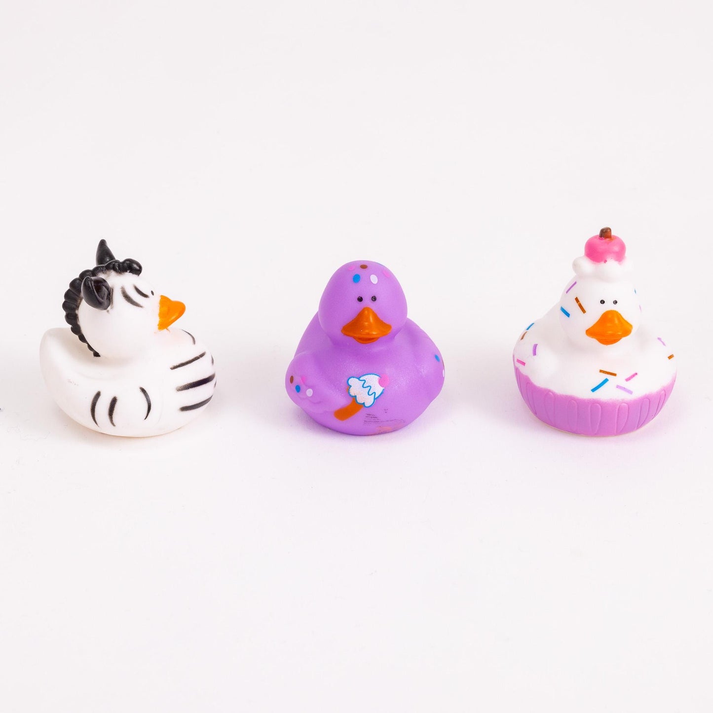 12 Rubber Ducks Character Mix Duck Animal Theme Set Bath Play Toys Fun Quaker