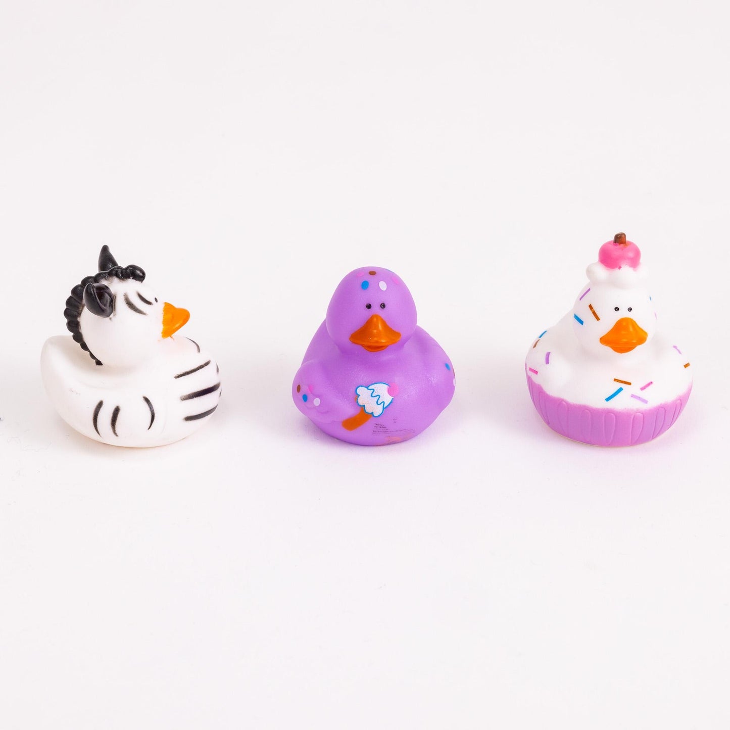 12 Rubber Ducks Character Mix Duck Animal Theme Set Bath Play Toys Fun Quaker