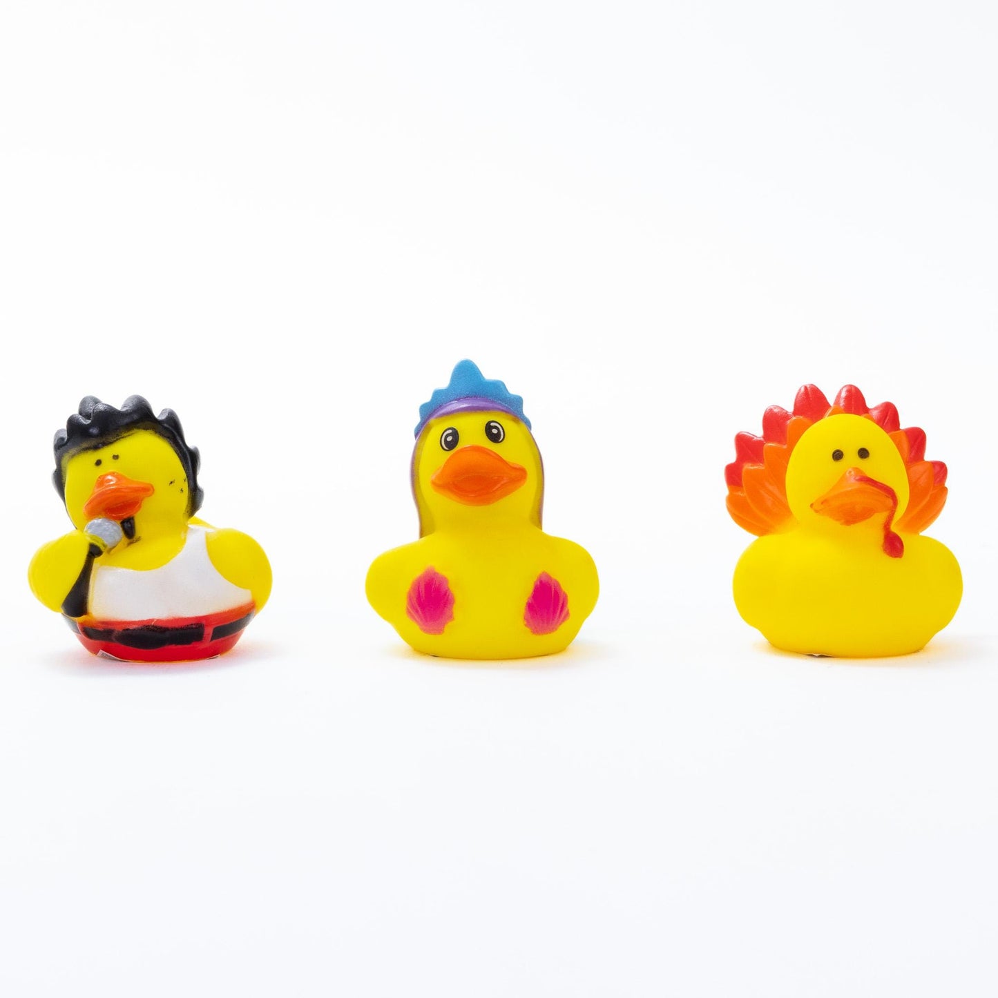 12 Rubber Ducks Character Mix Duck Animal Theme Set Bath Play Toys Fun Quaker