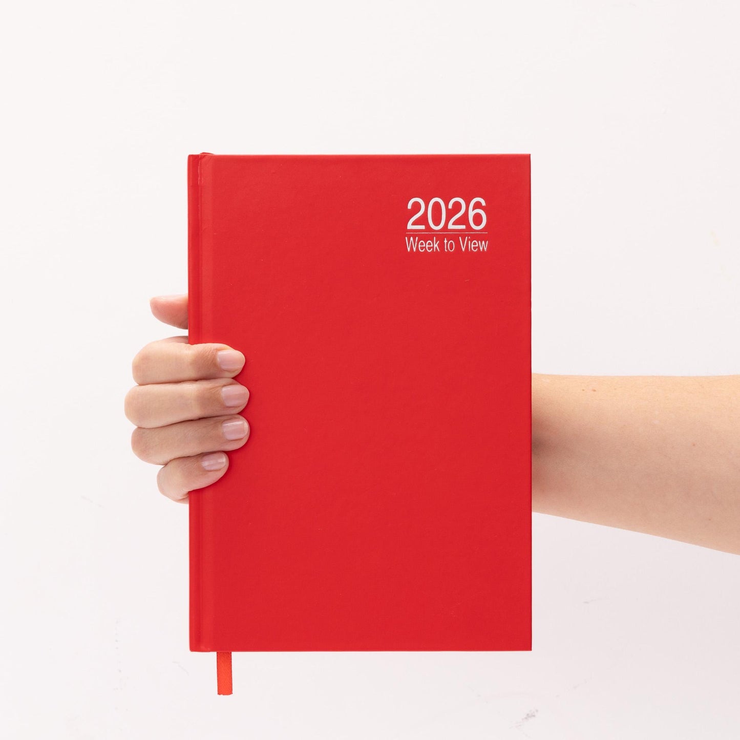 2026 A5 Week To View Diary Full Year Planner Organiser Hardback Cover With Times