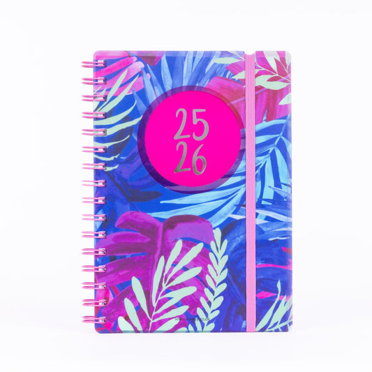 2025-2026 Academic A5 Page A Day Diary Spiral School Mid Year Teacher Softcover