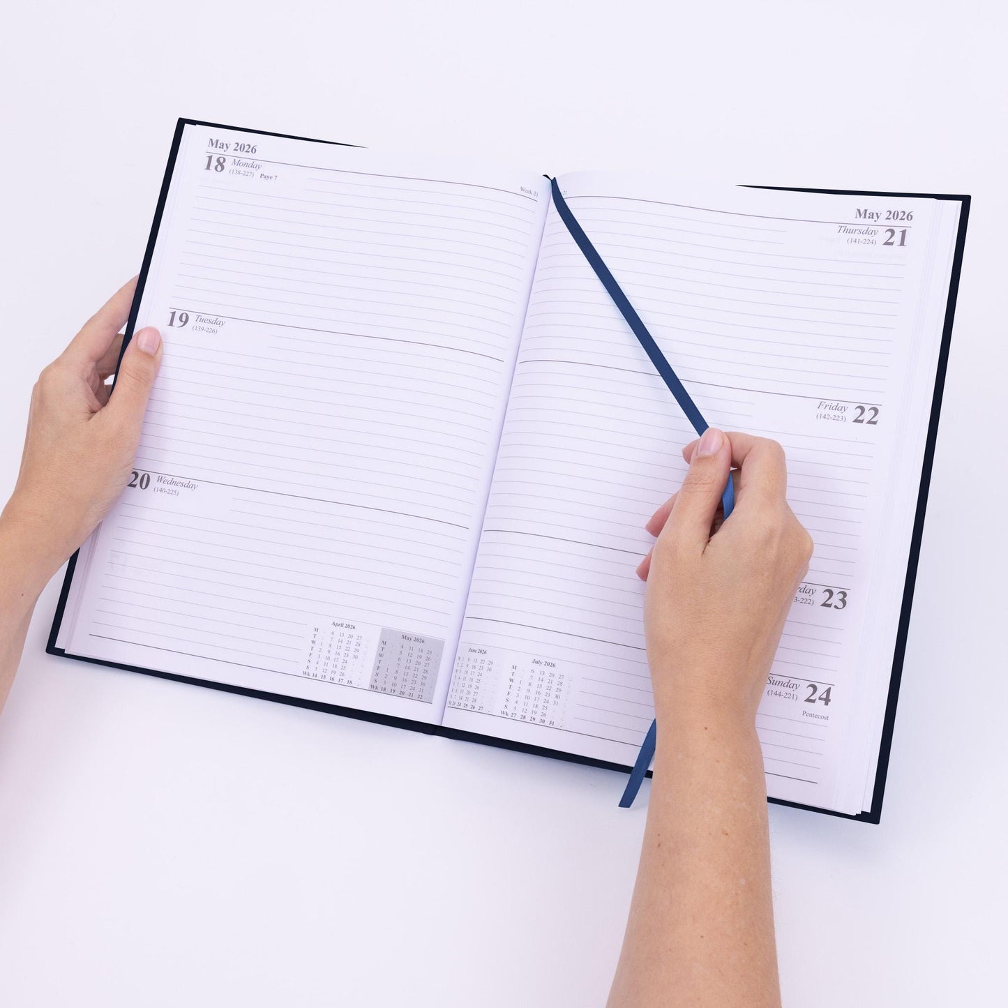 2026 Diary A4 Week To View Full Year Planner Desk Office Calendar Hardback
