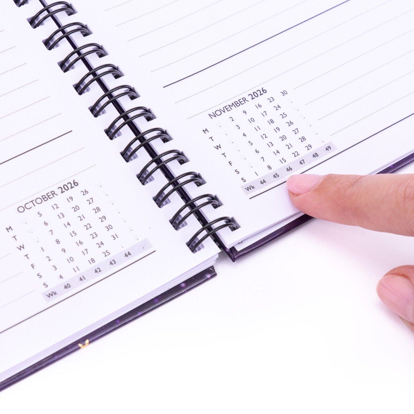 2026 A5 Week To View Diary Full Year Planner Desk Organiser Spiral Hardback Book