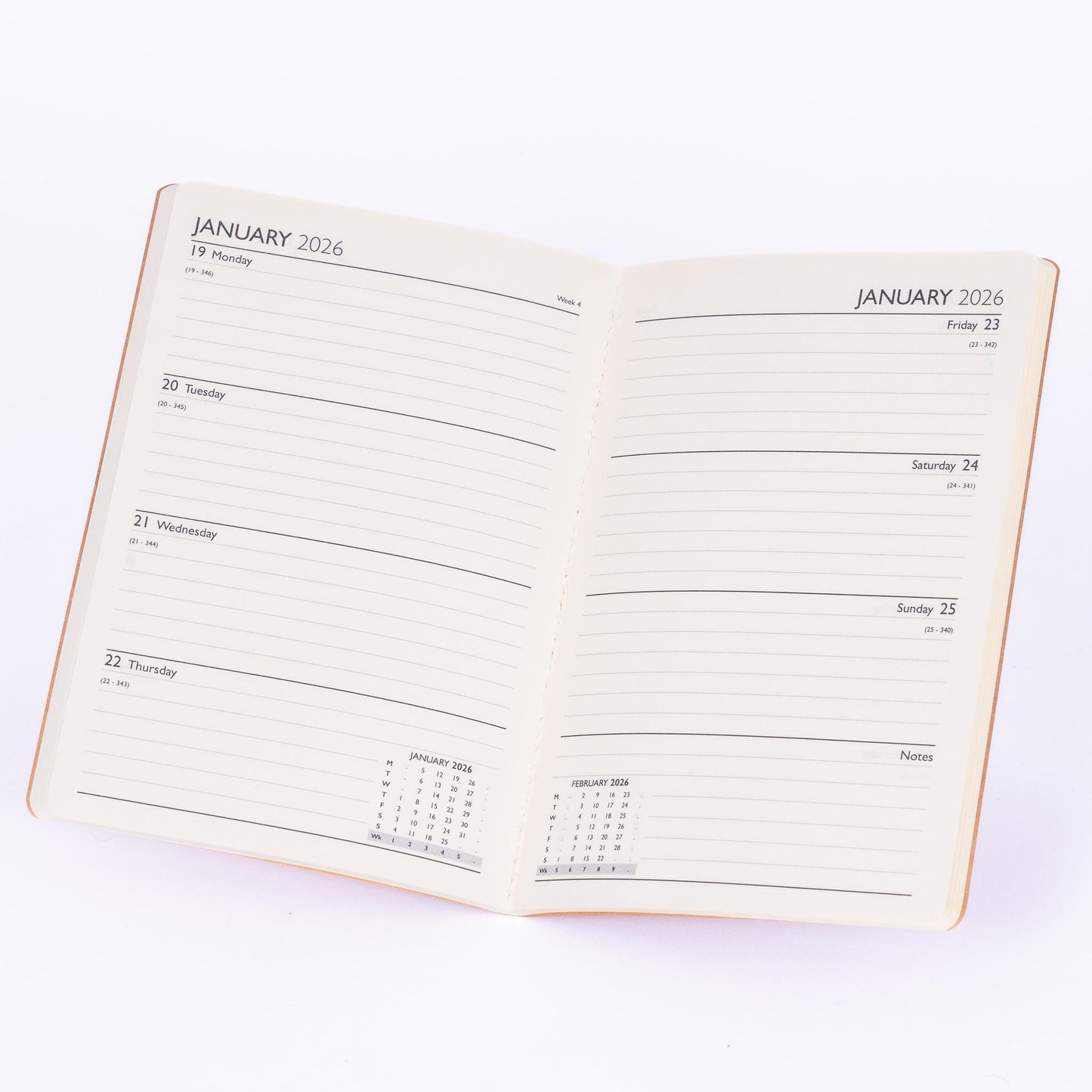 2025-2026 Academic Year A5 Eco 100% Fully Recyclable Diary Planner Week To View