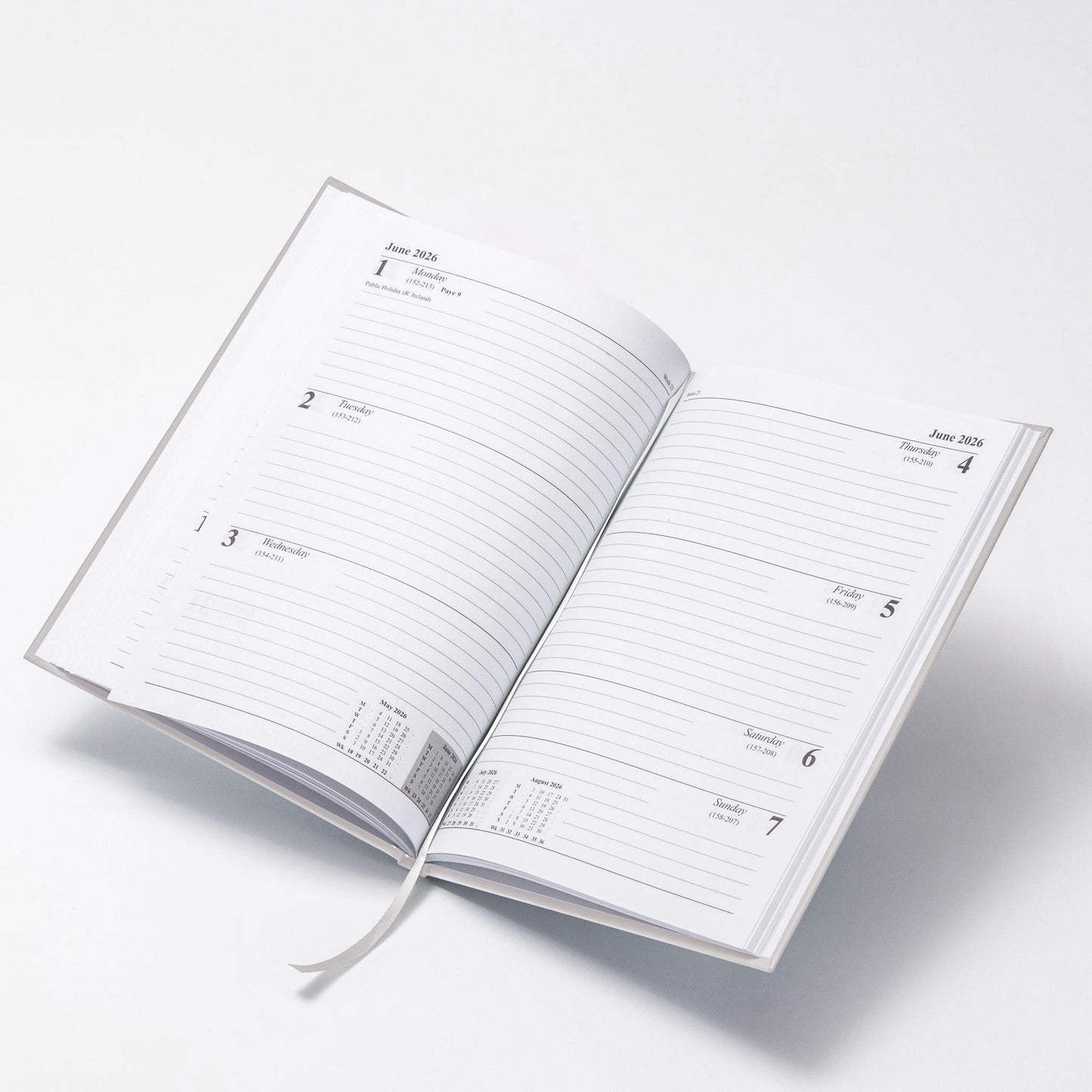 2026 Diary A5 Week To View Full Year Planner Desk Office Diaries Hardback