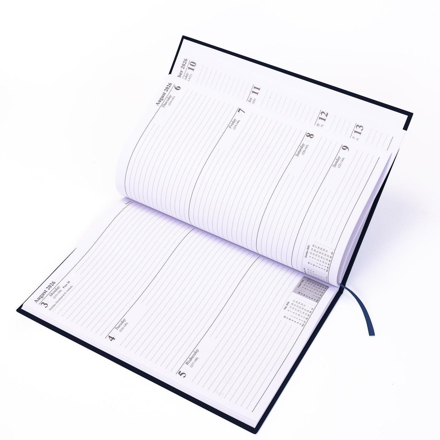 2026 Diary A5 Week To View Full Year Planner Desk Office Diaries Hardback